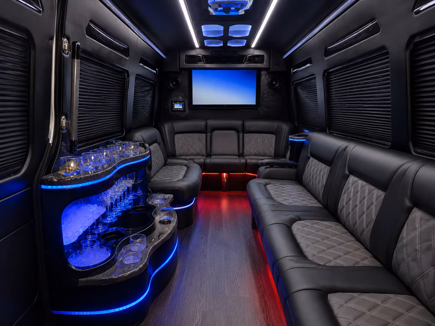 Daly City Corporate Transportation party bus exterior