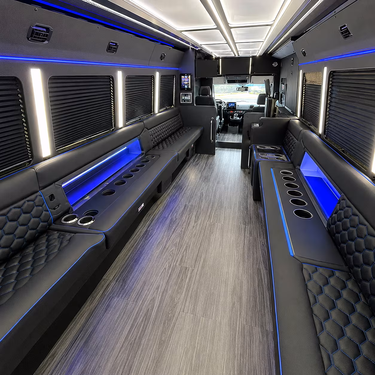 Daly City Private Event Transportation party bus interior