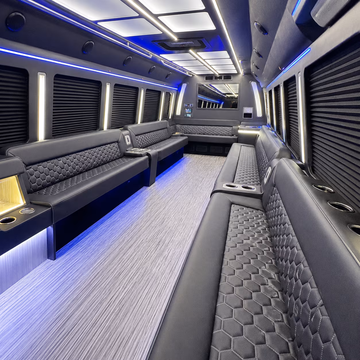 Daly City Private Event Transportation party bus interior