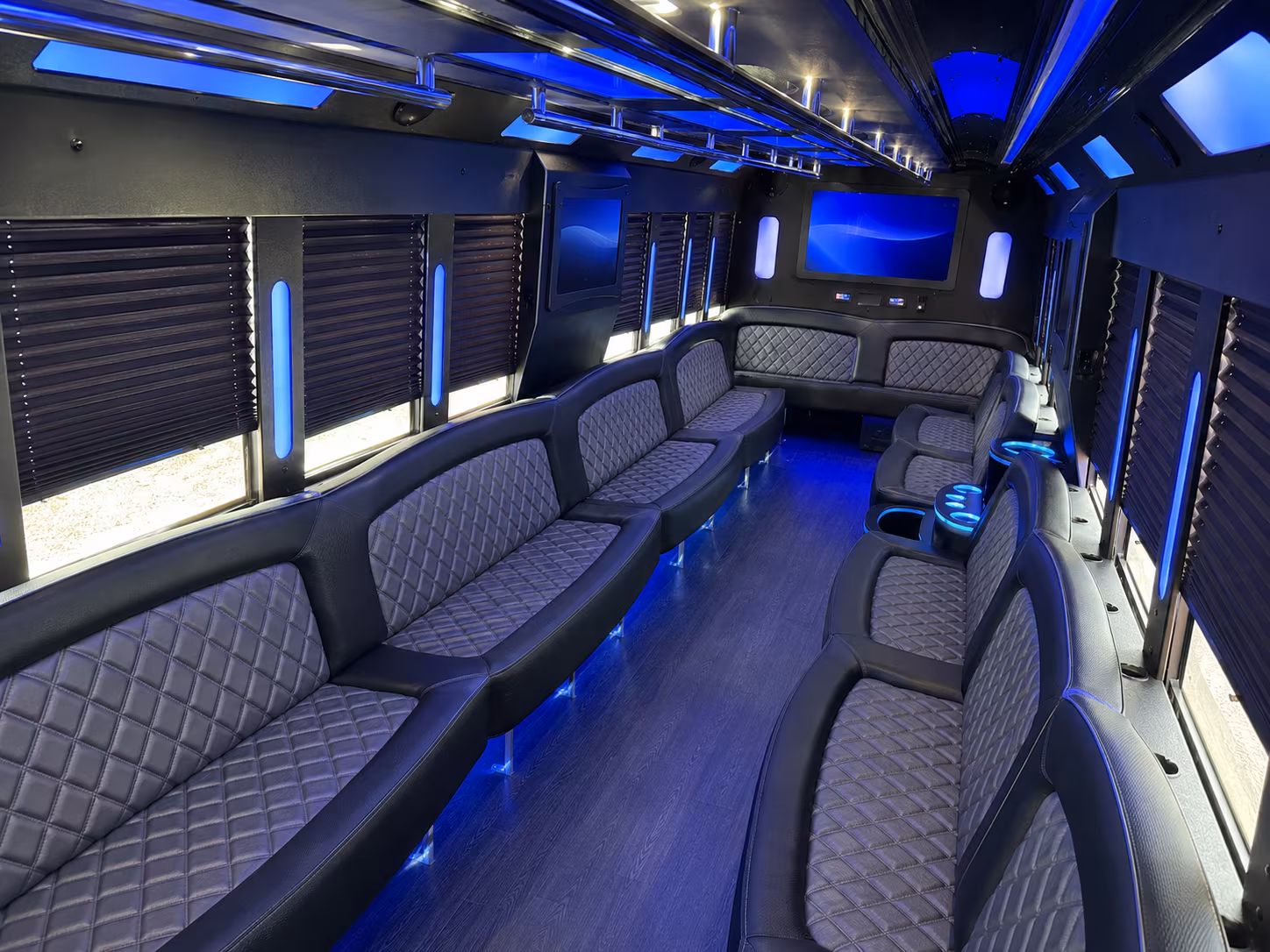 Daly City Prom & Homecoming Transportation party bus interior