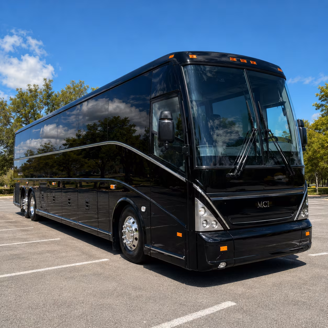 Daly City School Event Transportation party bus exterior