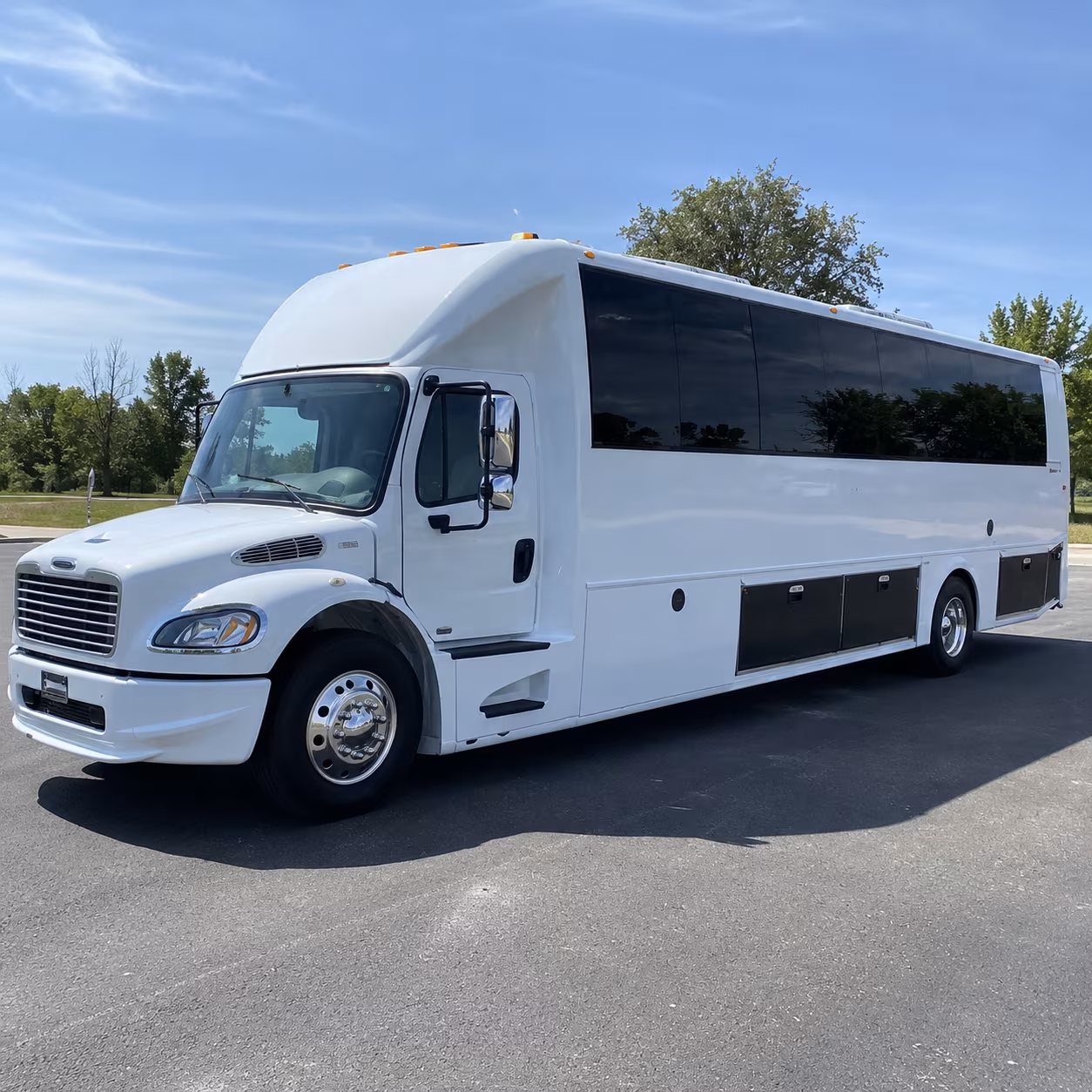 Daly City Sporting Event Transportation party bus exterior