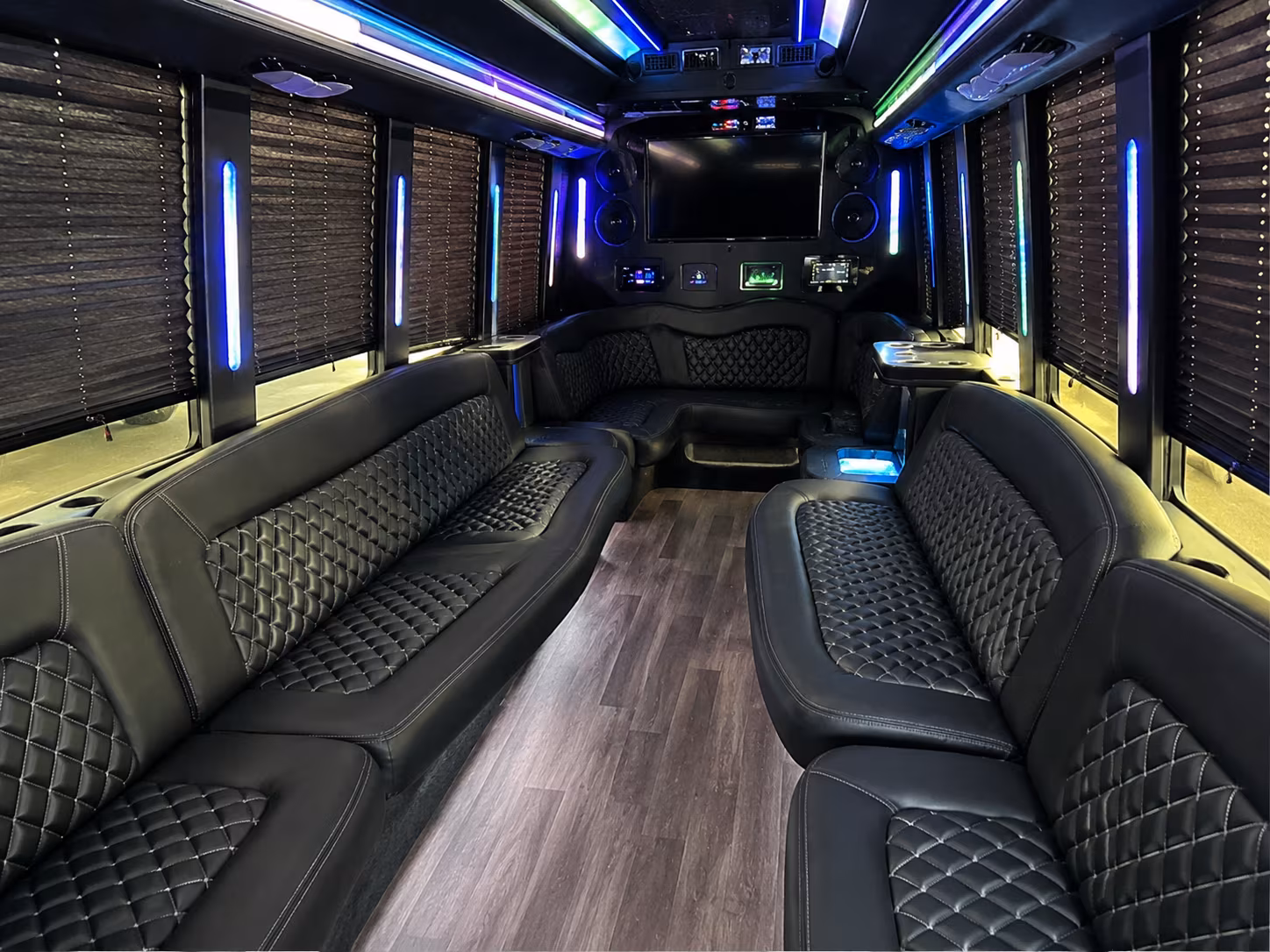 Daly City Sporting Event Transportation party bus exterior