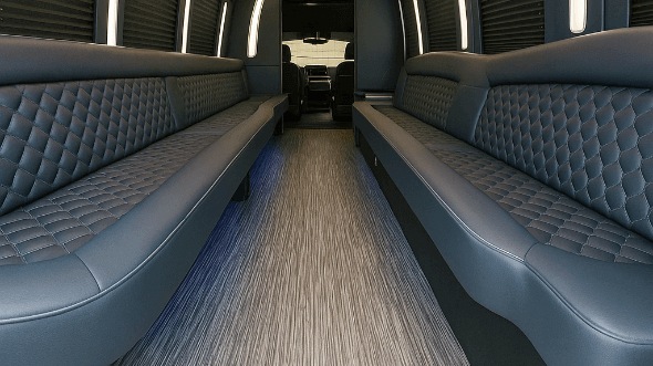 50 passenger party bus interior